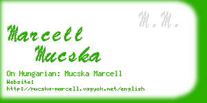 marcell mucska business card